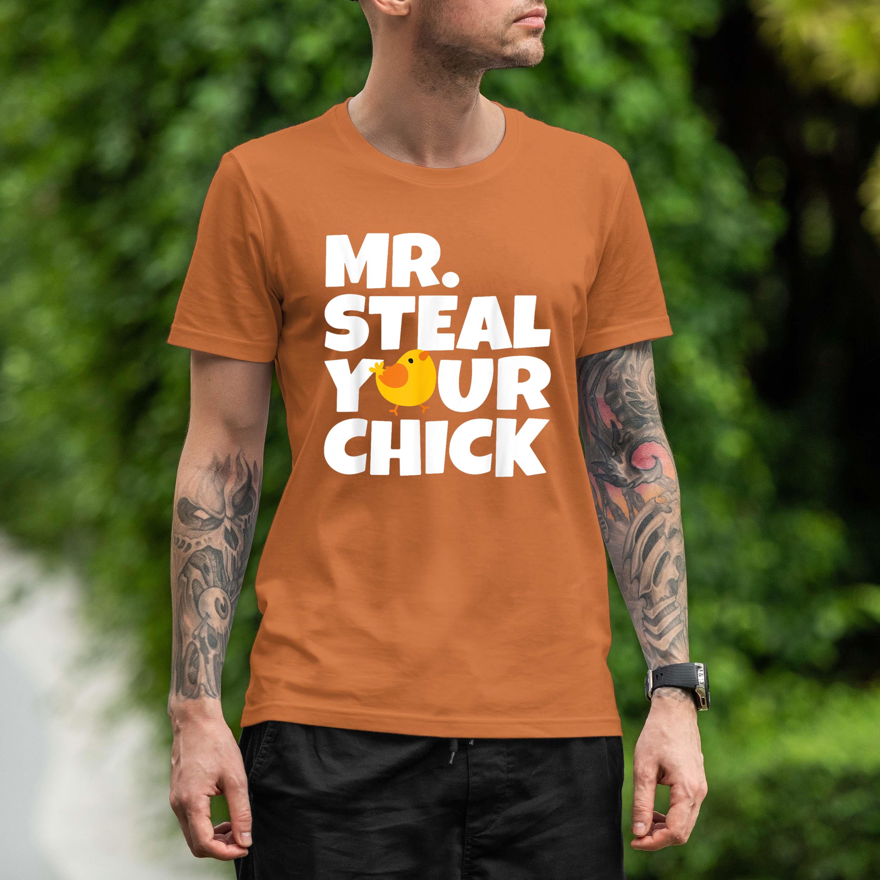 Mr Steal Your Chick Easter Chicken Boys Egg Hunting Shirt 